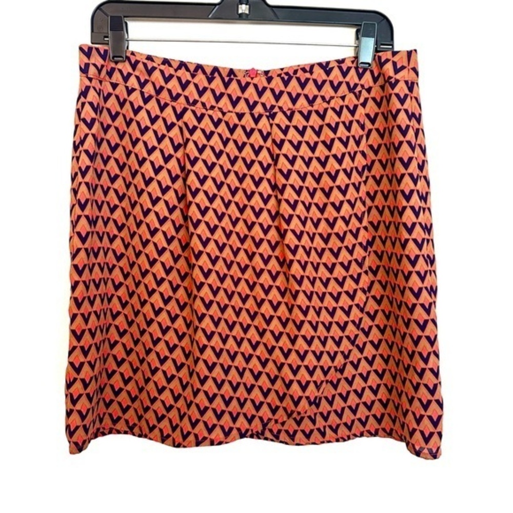 Tulle Wrap Mini Skirt Orange and Purple Size Large
